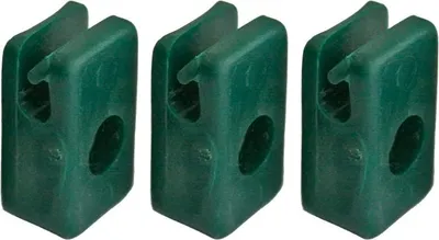 Produktbild von Halterung Strend Pro METALTEC 1, Führungs-, für Spanndraht, mit Schraube, grün, Pack. 10 Stk.