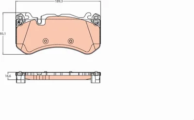 Produktbild von TRW Bremsbeläge Satz Vorne passend für MERCEDES-BENZ E-Klasse Limousine (W213) GDB2220