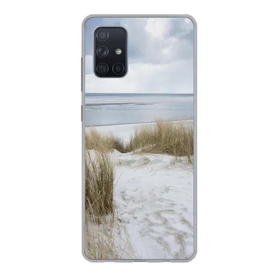 Produktbild von MuchoWow® Handyhülle Schutzhülle Hülle für Samsung Galaxy A51 Nordsee - Dünen - Wasser Silikon Softcase Handy Hülle - Schutzabdeckung
