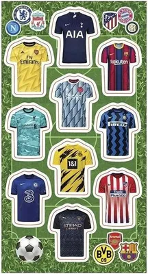 Obrázok produktu pre Nálepky Tričká futbalového tímu