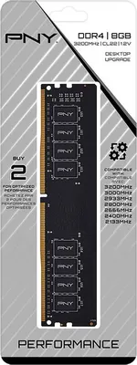 Image de PNY MD8GSD43200-TB module de mémoire 8 Go 1 x 8 Go DDR4