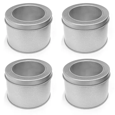Produktbild von 4er Set Aufbewahrungsbox Vorratsdose Gewürzdose Ø 8cm Aufbewahrungsdose Metalldose 250ml Vorratsbehälter Frischhaltedose