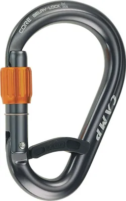 Produktbild von CAMP Core Belay Lock Karabiner grau/orange 2022 Kletterausrüstung