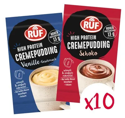 Produktbild von RUF High Protein Pudding Probier Set (10 Stück))