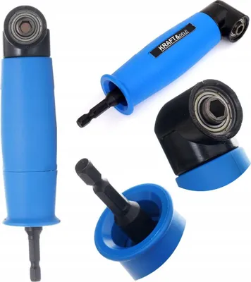 Zdjęcie produktu dla Adapter Kątowy 90 °C HEX 1/4" 155 mm na Wkrętarkę Kraft&Dele