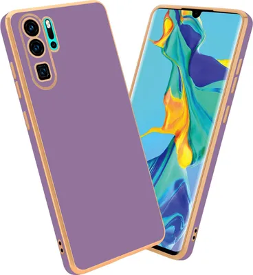 Produktbild von Cadorabo Schutzhülle für Huawei P30 PRO Hülle in Lila Handyhülle TPU Silikon Kameraschutz Etui Case