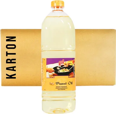 Produktbild von 15er-Pack Erdnussöl (15x 1 Liter) | Golden Turtle Peanut Oil | Arachide Ollie