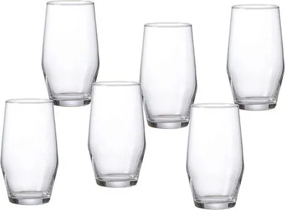Produktbild von Famanu Longdrinkgläser Set - 6-teilig, 480 ml, elegant und robust