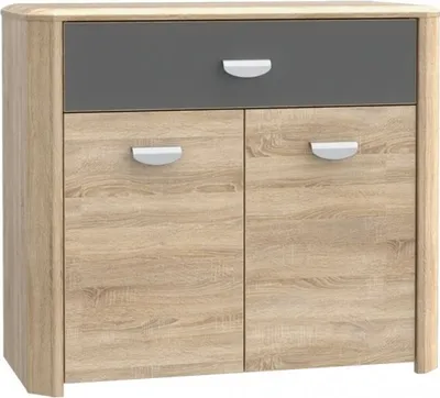 Produktbild von Furniture24 Kommode Schrank YOOP YPK23 mit 2 Türen und Schublade