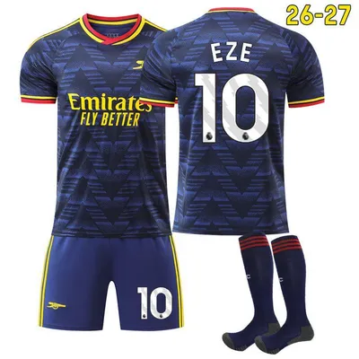 Immagine prodotto di #10 EZE Maglia da calcio da trasferta dell'Arsenal 26-27 per bambini e adulti TAGLIA:24