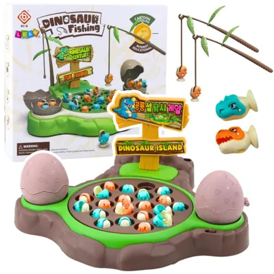Produktbild von Lean Dinosaurier-Fischstäbchen Magnetische Klänge Arcade-Spiel
