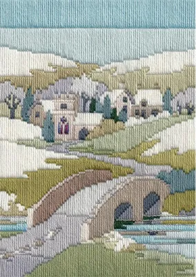Image de Bothy Threads Langstich-Set "Jahreszeiten - Winterspaziergang", 24x17cm, DW14MLS24, Zählmuster
