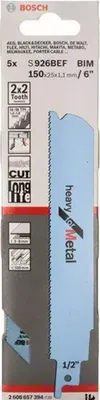 Produktbild von Bosch 2 608 657 394, Säbelsägeblatt, Leitung, Profil, Metallblech (mittelstark), Blech (dick), Bimetallisch, 14+18, 1,4 mm, 1,8 mm