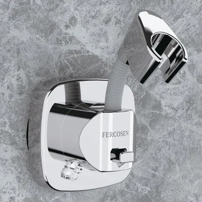 Image de Support de pomme de douche pivotant à 360°, 10 kg, antidérapant, en acier inoxydable