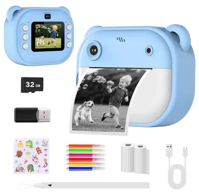 Productafbeelding van Kindercamera - Met printfunctie en 32 GB geheugen - 1080p video