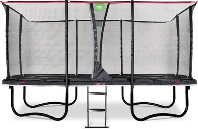 Image de EXIT PeakPro Trampoline 275x458cm – Sur pieds – Rectangulaire – Trampoline de Jardin – Noir