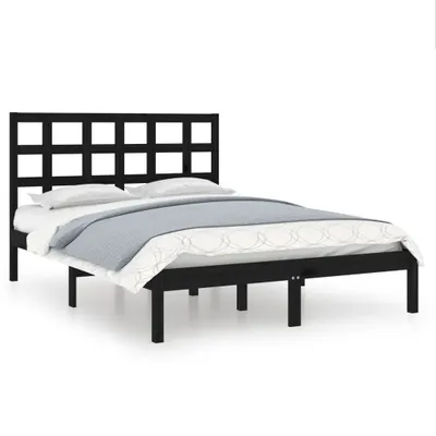 Obrázek produktu pro vidaXL Postel z masivu černá 140x190 cm