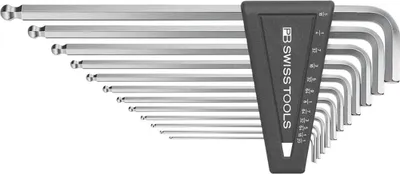 Immagine prodotto di PB Swiss Tools set di cacciaviti offset con supporto in plastica 12 pezzi 1/20-5/16" testa sferica