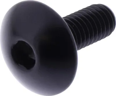 Produktbild von Linsenschraube JMP Bolt M6x1,00mm 16mm Aluminium schwarz