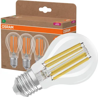 Zdjęcie produktu dla 3x Żarówka LED A60 E27 7.2W = 100W 1521lm 4000K Neutralna 320° Filament CLASSIC ENERGY EFFICIENCY Osram