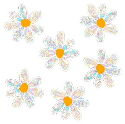 Immagine prodotto di Set di 6 adesivi a forma di margherita per decorare le finestre