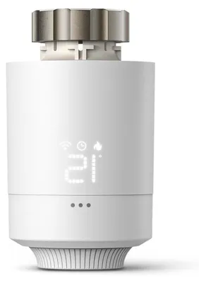Immagine prodotto di Termostato intelligente per radiatori, compatibile con Matter tramite Thread, con controllo vocale e tramite app.