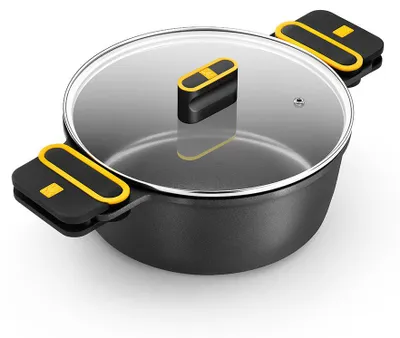 Image de BRA Profesional A510320, Rond, Noir, Aluminium, Téflon Classic, Noir, Aluminium, Silicone