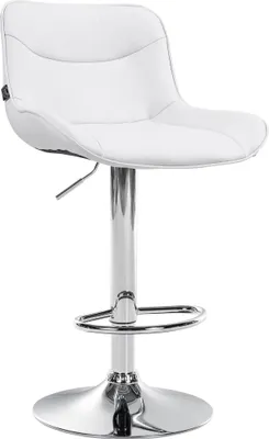 Obrázek produktu pro Barová židle Vonore Imitace kůže, barva: černá, barva rámu: bílá