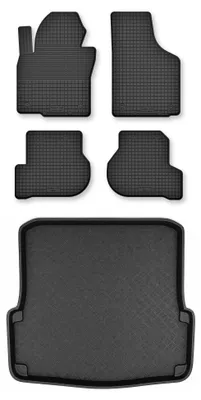 Obrázek produktu pro Vaničkové autokoberce + vana kufru pro: Skoda Octavia II 2010-2013 kombi 5 ks