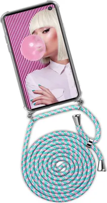 Produktbild von TWIST-Case + TWIST-Cord für Samsung Galaxy S10, Farbe:Bubblegum (Silber)