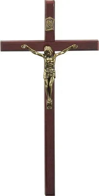 Immagine prodotto di Croce pendente in legno scuro 12,5 cm