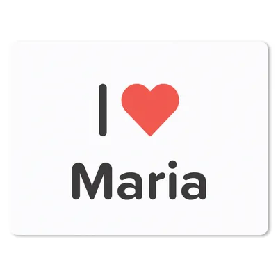Produktbild von MuchoWow® Mauspad Mousepad Ich liebe - Mary - Mädchen 40x30 cm - Mousepads - Maus Mat - Pad - Mausunterlage - Anti Rutsch