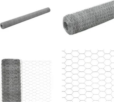 Immagine prodotto di vidaXL Recinzione in filo d'acciaio zincato 25x1,5 m Argento - Rete metallica - Rete metallica - Recinzione in filo - Rete metallica