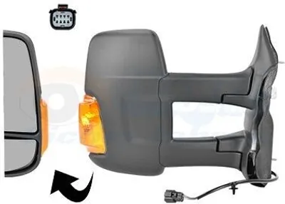 Produktbild von VAN WEZEL 1991824 Außenspiegel Seitenspiegel Rechts für FORD Transit Mk7 Kastenwagen (V363, FCD, FDD) Konvex