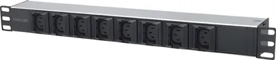 Produktbild von INTELLINET 19" Kaltgerätebuchse 8-fach C13 PDU mit Klammern