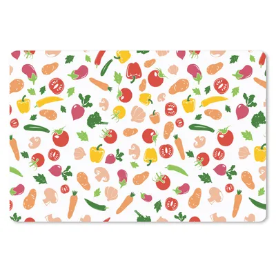 Produktbild von MuchoWow® Mauspad Mousepad Gemüse - Regenbogen - Vegan - Muster 27x18 cm - Mousepads - Maus Mat - Pad - Mausunterlage - Büroartikel - Desk Matten