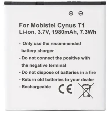 Produktbild von MOBISTEL Cynus T1 Akku als Nachbau von Accucell passend für BTY26179, BTY26179MOBISTEL/STD