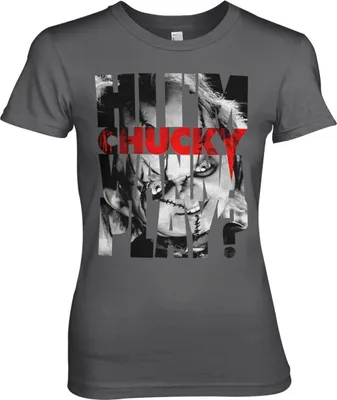 Produktbild von Chucky - Wanna Play Cutout Girly Tee - DarkGrey - Small