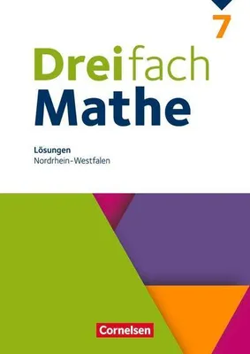 Immagine prodotto di Dreifach Mathe 7. Schuljahr. Nordrhein-Westfalen - Lösungen zum Schülerbuch
