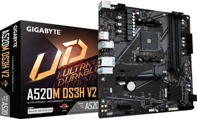 Zdjęcie produktu dla Płyta główna GIGABYTE A520M-DS3H V2, Socket AM4