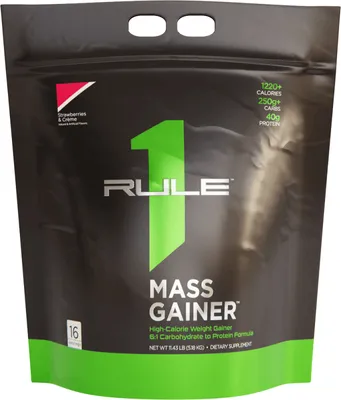 Produktbild von Rule1 R1 Mass Gainer (11,4lbs) Strawberries & Crème - Gewichtszunahme - Mit Kreatin