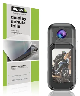 Immagine prodotto di 4x Pellicola Protettiva per 7JI 32266 Körperkamera 4K Protezione Schermo Antiriflesso dipos
