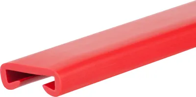 Zdjęcie produktu dla QUEST Profil poręczowy, poręczówka PCV LUX 40x8 mm, 1m, listwa poręczowa, okładzina poręczowa, czerwony