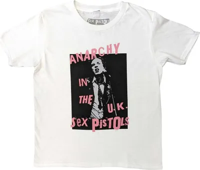 Image de Pistols - "Anarchy In The UK" T-shirt pour enfants RO5710 (146-152) (Blanc)