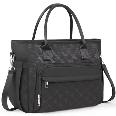 Produktbild von Lunchtasche Damen isoliert verstellbarer Schulterriemen Flaschenhalter Schwarz M