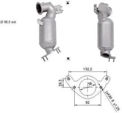 Produktbild von VEGAZ Katalysator Kat für OPEL INSIGNIA Caravan Euro 6 OK-363