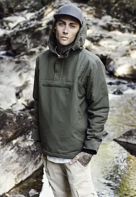 Image de Urban Classics TB1443 | Veste rembourrée à enfiler S à XXL - Couleur : olive - Taille : L