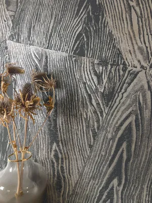 Produktbild von NEWROOM Tapete Marzio Anthrazit Vliestapete - Modern Holz Brett  Germany