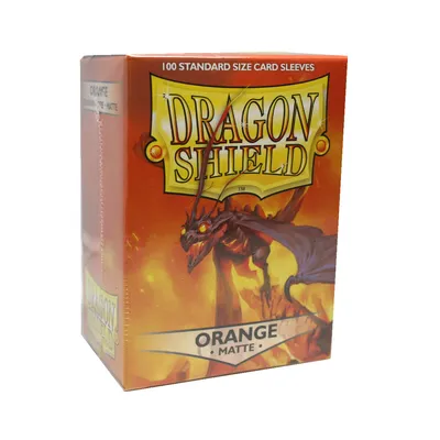 Immagine prodotto di 2x Buste protettive Dragon Shield opache - Arancione  (2x 100 buste)
