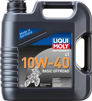 Produktbild von LIQUI MOLY Motorbike 4T Basic Offroad für 10W-40 4 Liter Motoröl Motorenöl Teilsynthetisch Öl